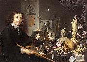 BAILLY, David Self-Portrait with Vanitas Symbols dddw oil painting picture wholesale